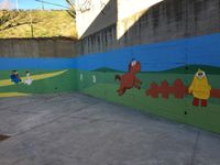 Mural infantil colegio Príncipe Felipe
